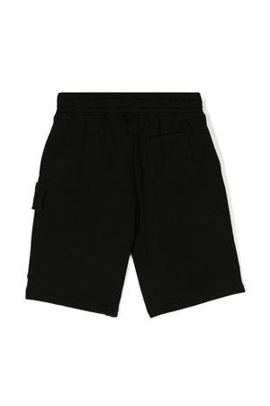 black cotton shorts C.P.COMPANY KIDS | CUQ002LCA6960100